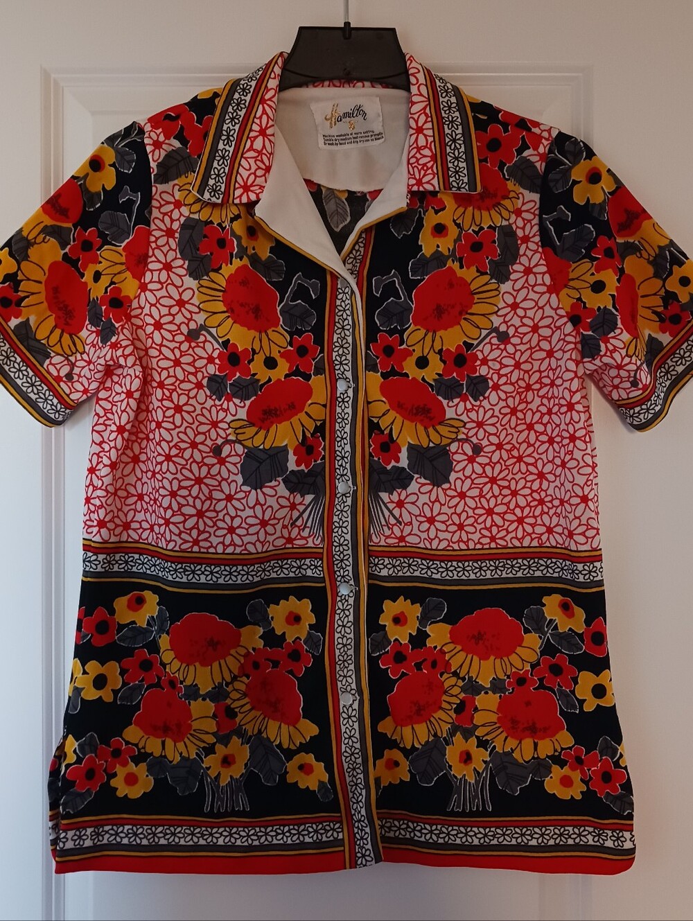 Vintage 1970's Hamilton Disco Shirt
